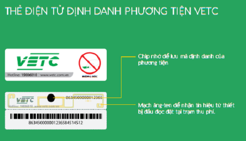 thẻ thu phí tự động của VETC